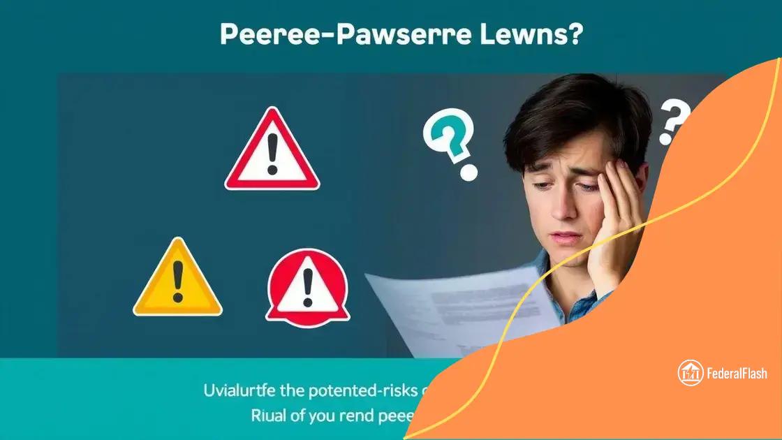 Risks associated with peer-to-peer lending